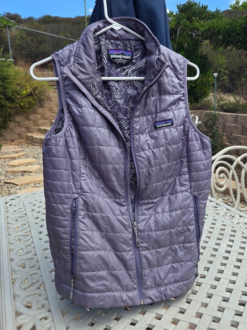 Patagonia Nano Puff Vest Womens medium gray Primaloft Insulated Quilted